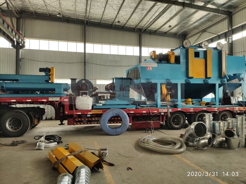 河北唐山QH6925輥道通過式拋丸機(jī)發(fā)貨