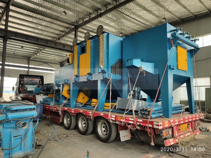 河北唐山QH6925輥道通過式拋丸機(jī)發(fā)貨